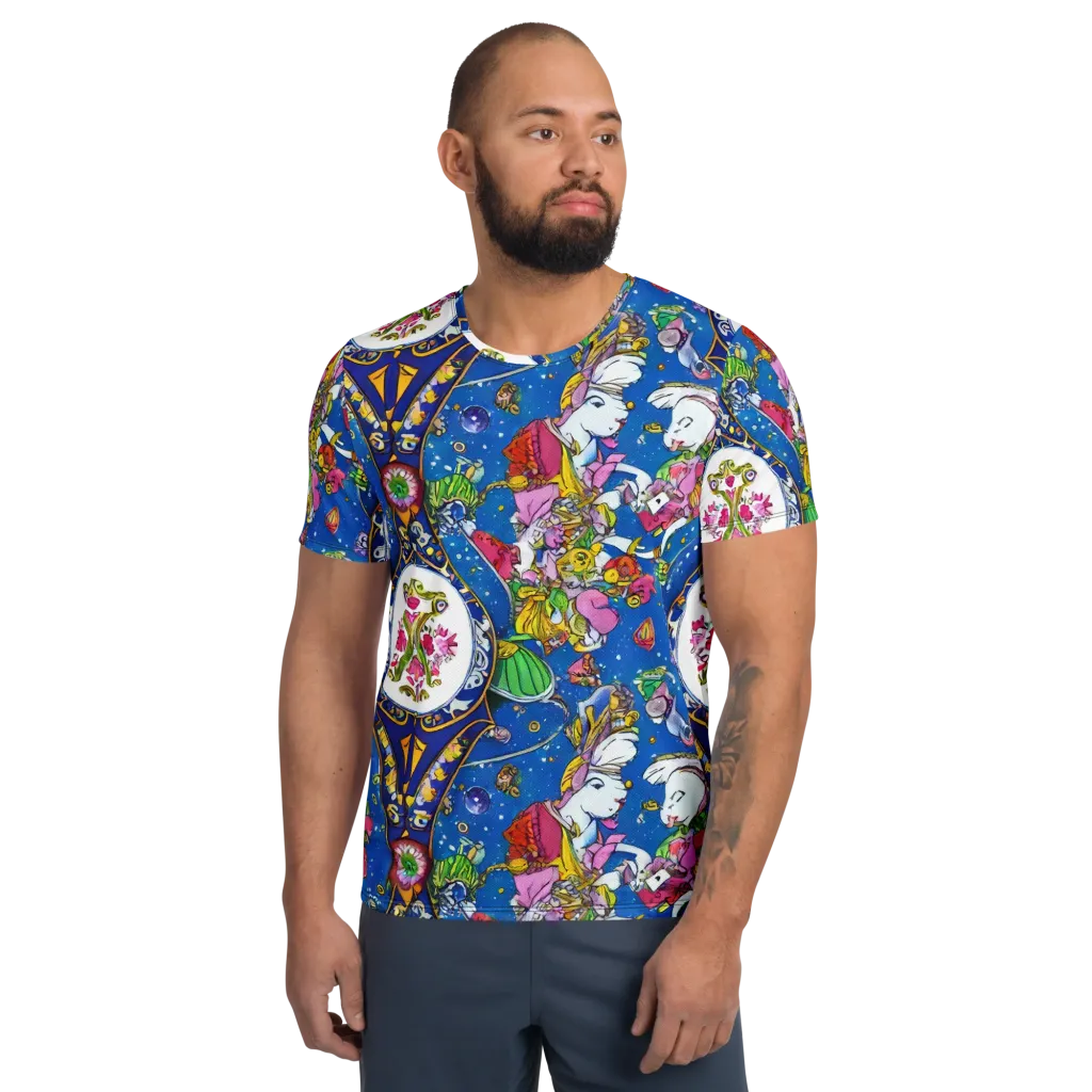 Galactic Masquerade on Men's Athletic T-Shirt — Front