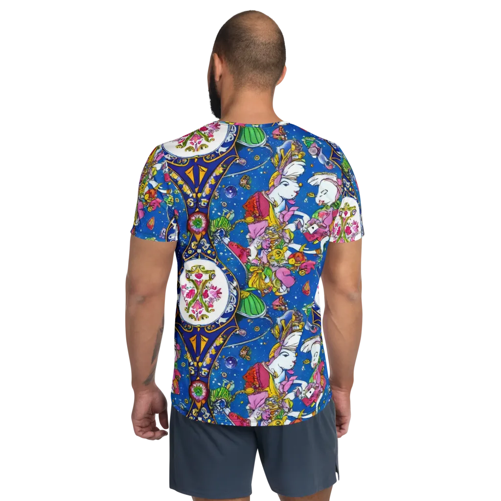 Galactic Masquerade on Men's Athletic T-Shirt — Back