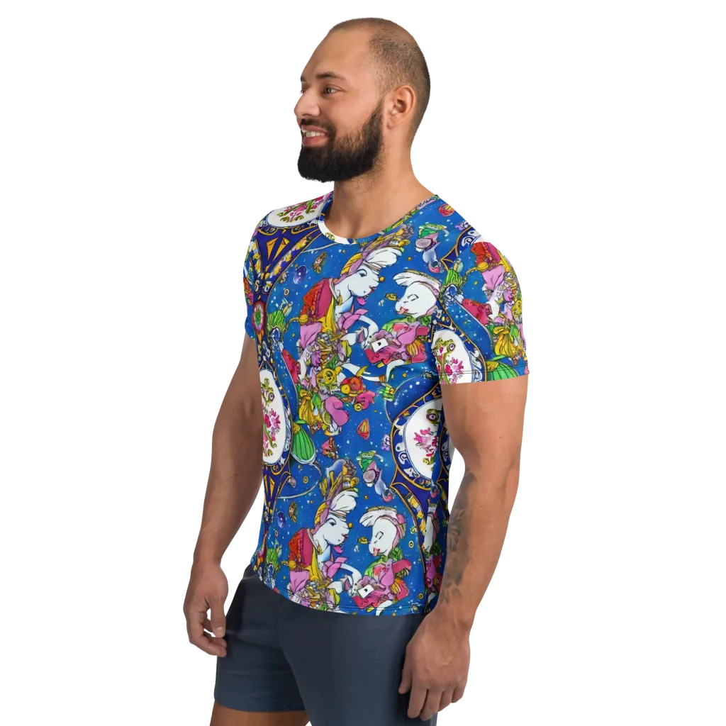 Galactic Masquerade on Men's Athletic T-Shirt — Left