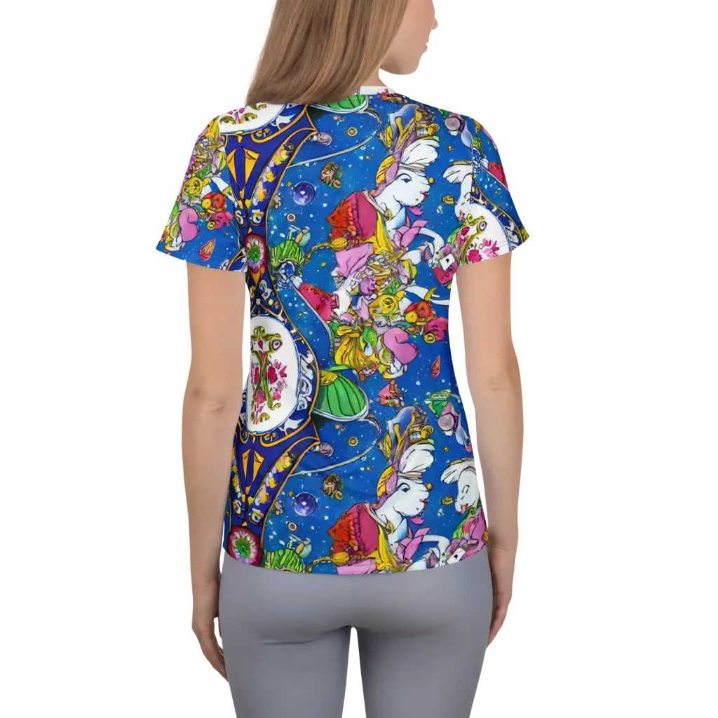 Galactic Masquerade on Women's Athletic T-Shirt — Back