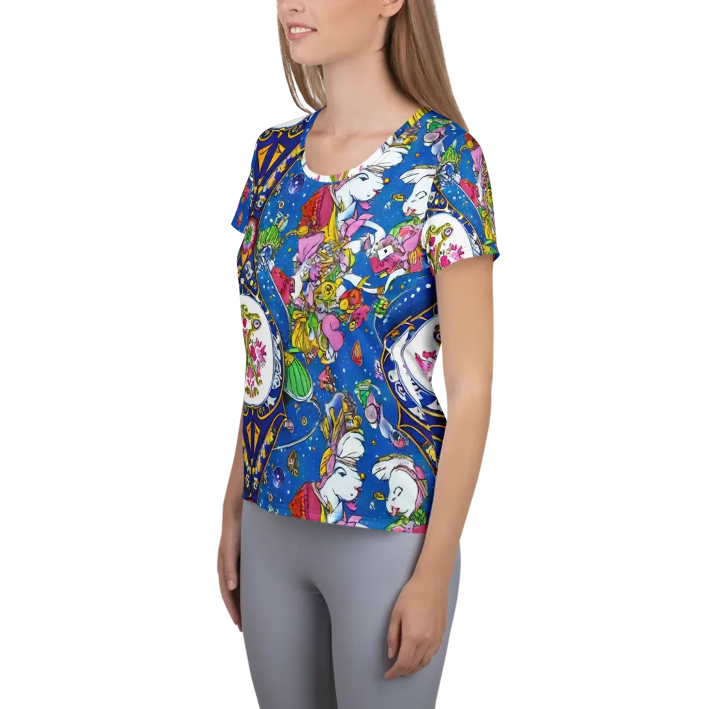 Galactic Masquerade on Women's Athletic T-Shirt — Left