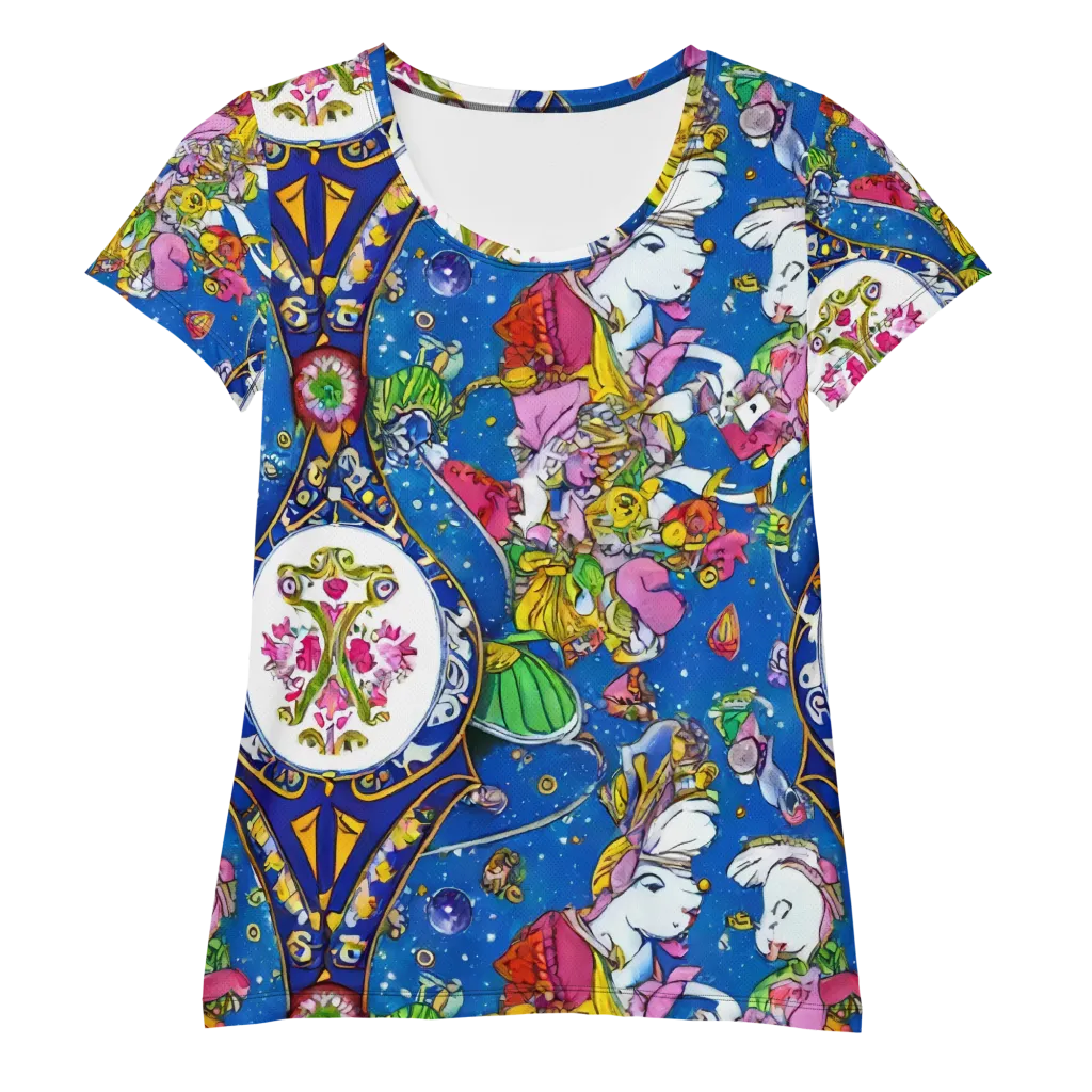 Galactic Masquerade on Women's Athletic T-Shirt — Front