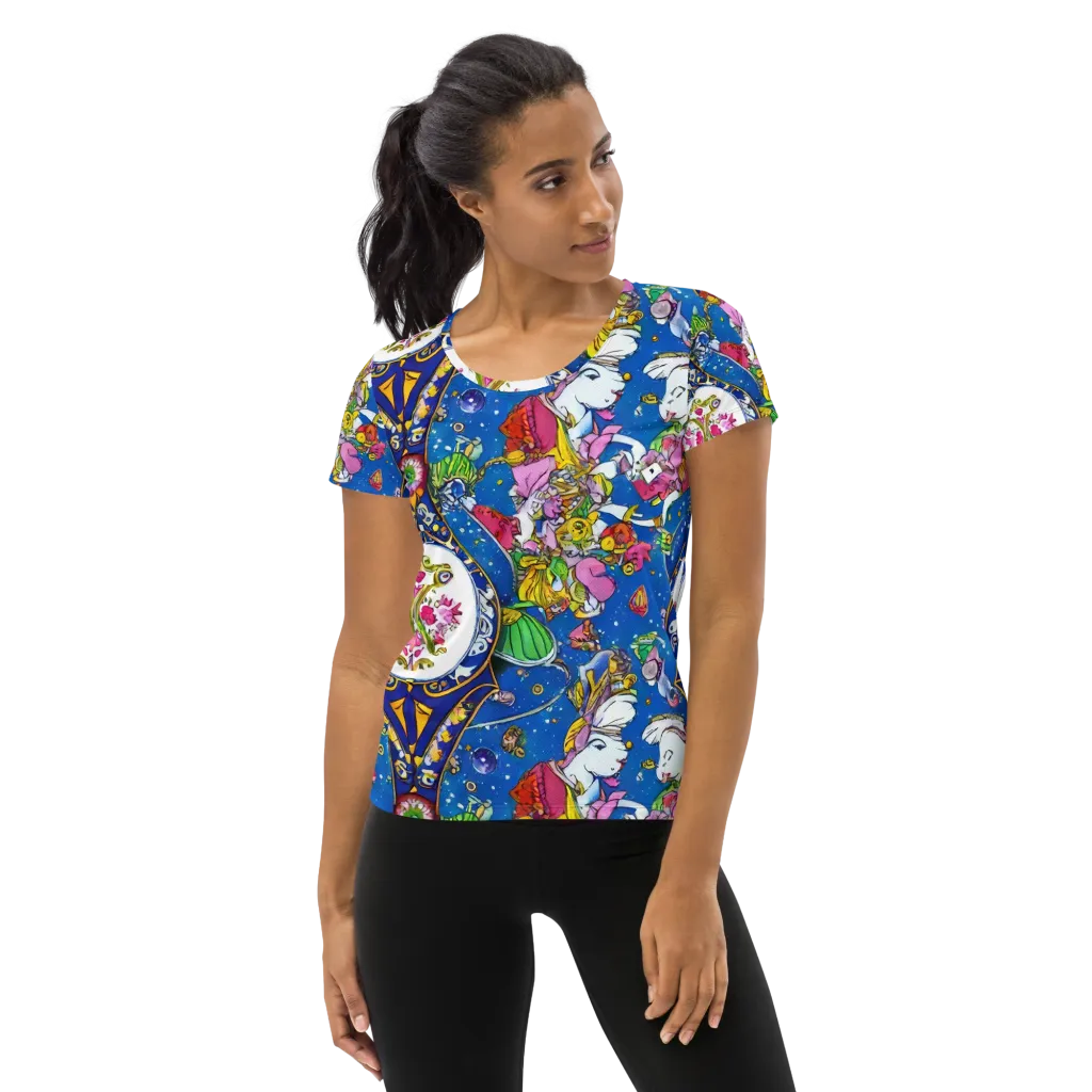 Galactic Masquerade on Women's Athletic T-Shirt — Front