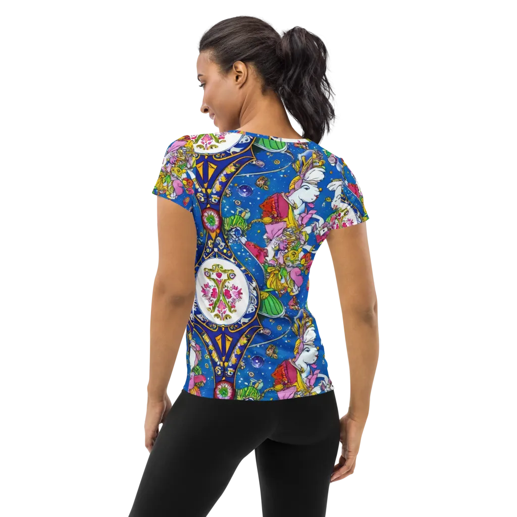 Galactic Masquerade on Women's Athletic T-Shirt — Back