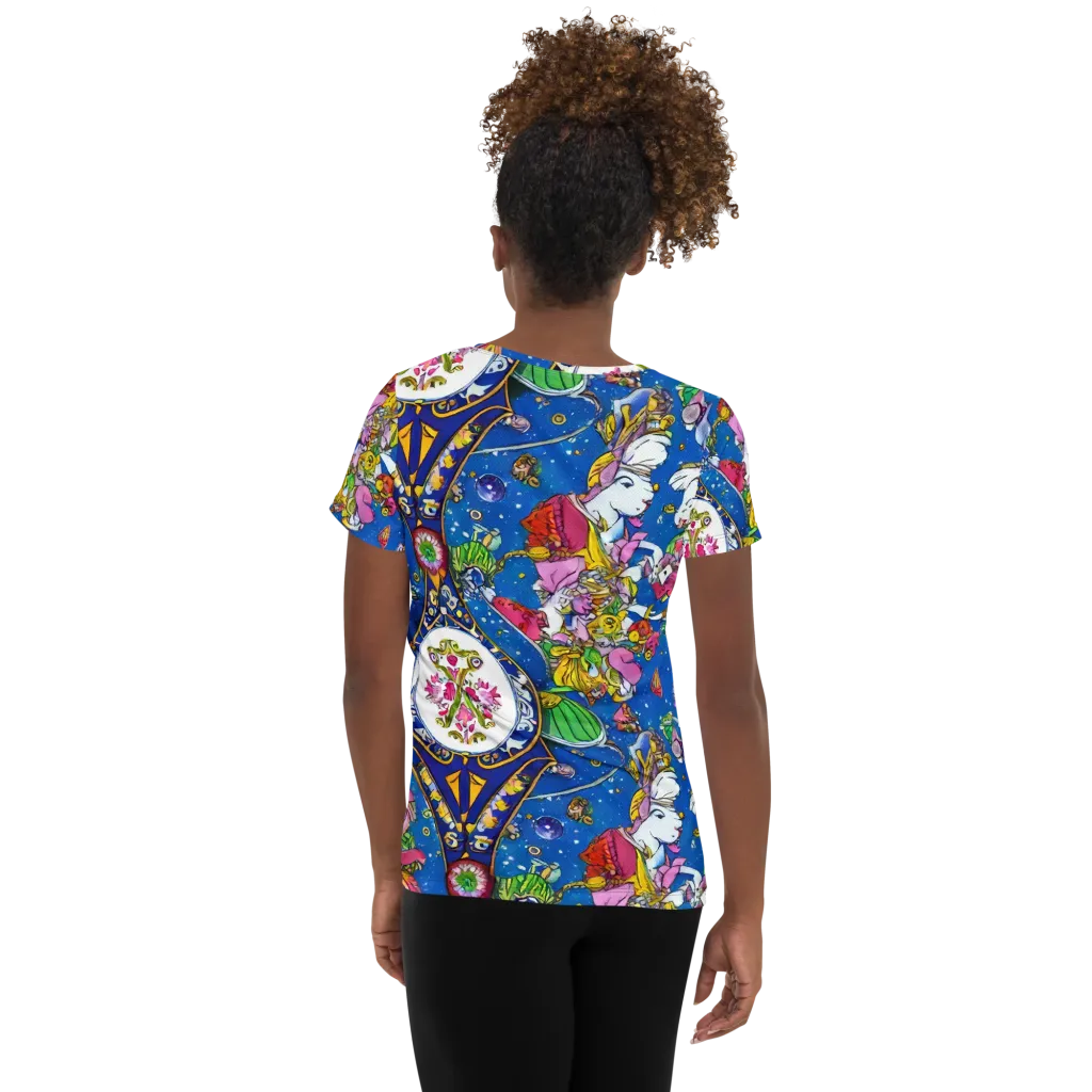Galactic Masquerade on Women's Athletic T-Shirt — Back