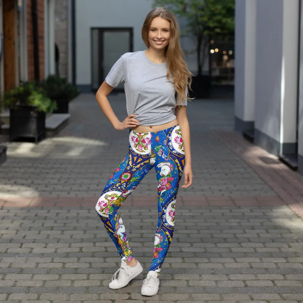 Galactic Masquerade on Leggings — Front