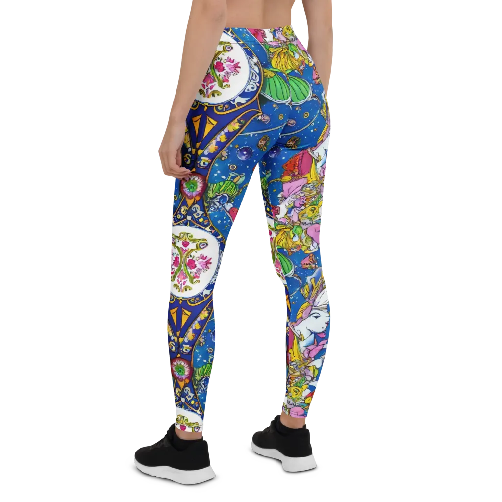 Galactic Masquerade on Leggings — Back