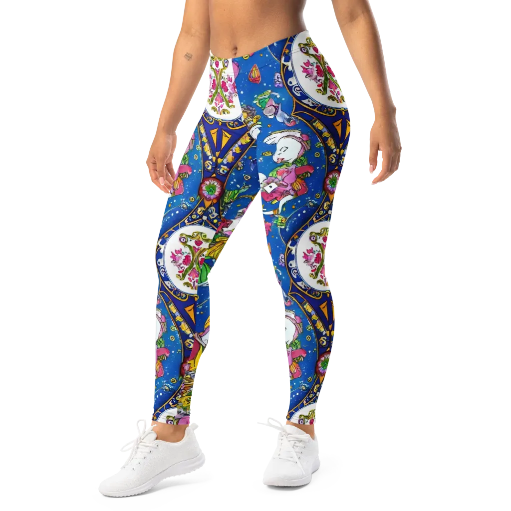 Galactic Masquerade on Leggings — Left Front