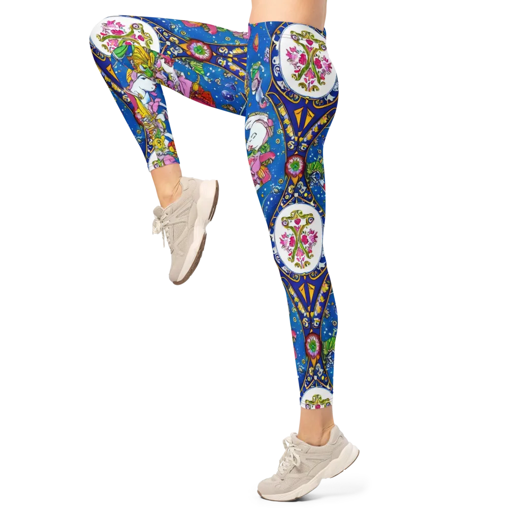 Galactic Masquerade on Leggings — Left