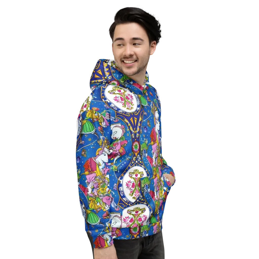 Galactic Masquerade on Hoodie — Right