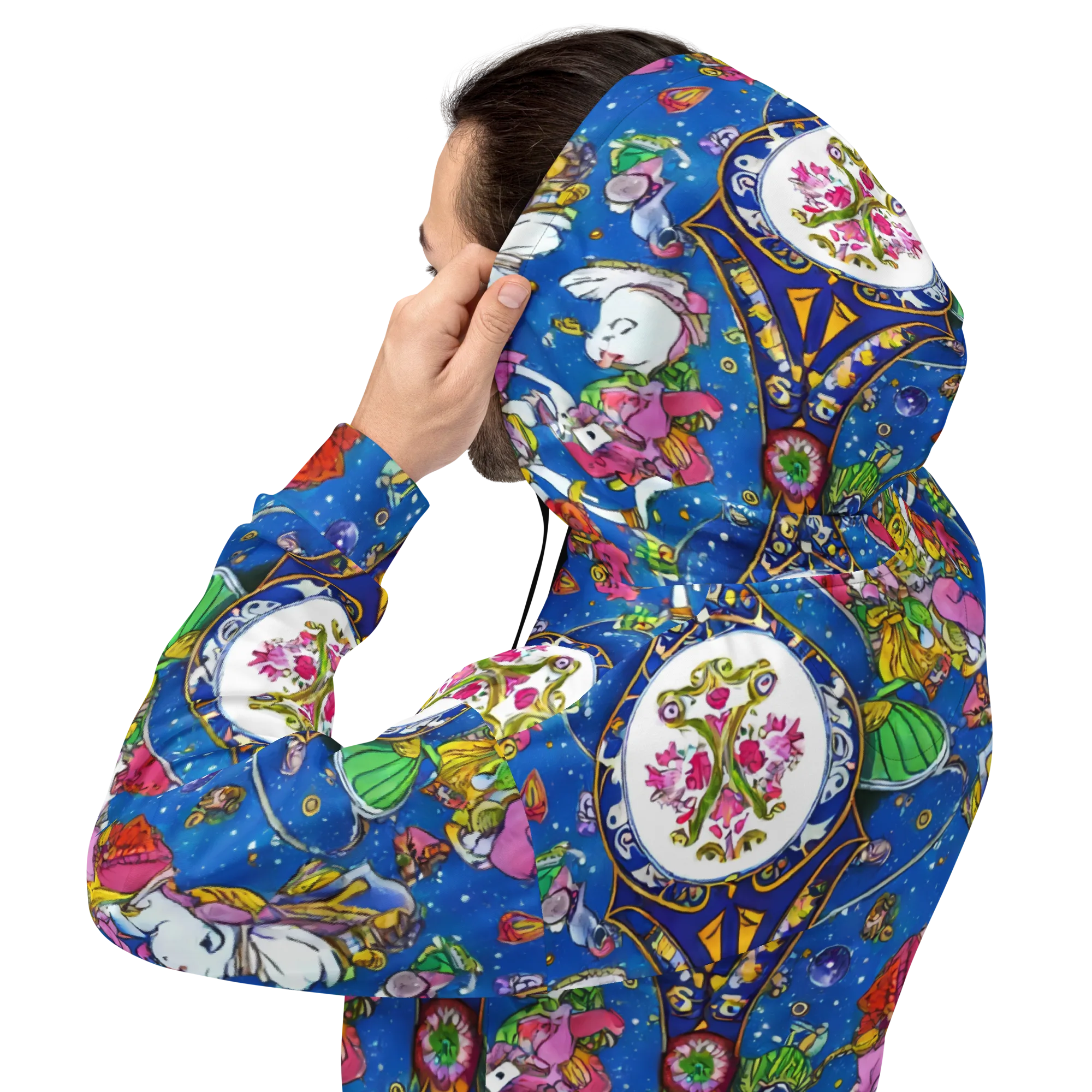 Galactic Masquerade on Hoodie — Back