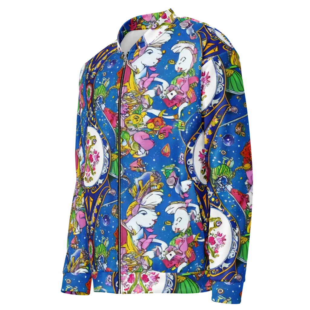 Galactic Masquerade on Bomber Jacket — Left Front