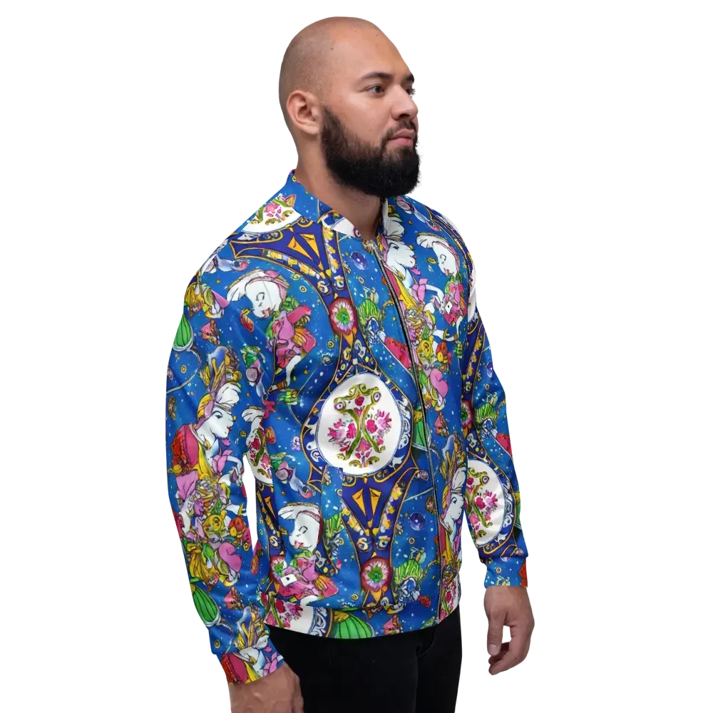 Galactic Masquerade on Bomber Jacket — Right