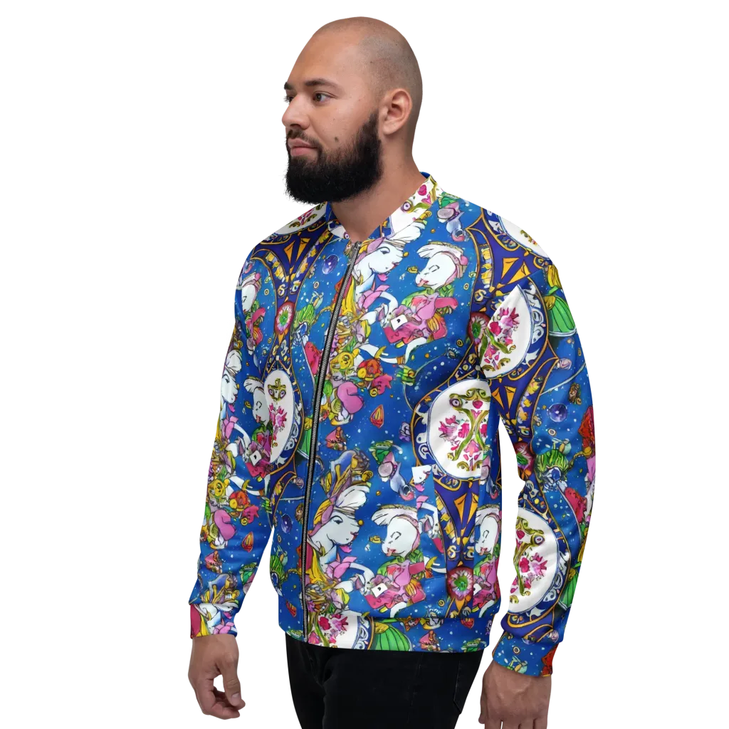 Galactic Masquerade on Bomber Jacket — Left