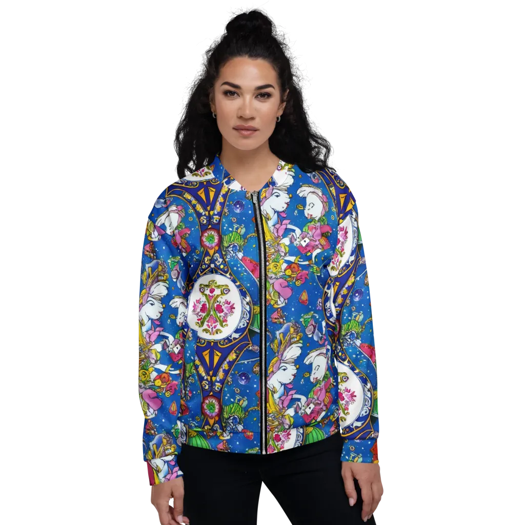 Galactic Masquerade on Bomber Jacket — Front