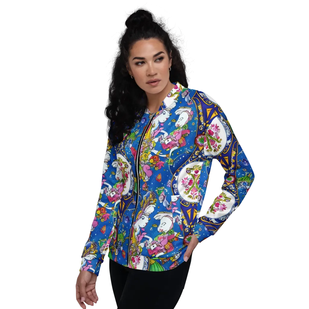 Galactic Masquerade on Bomber Jacket — Left