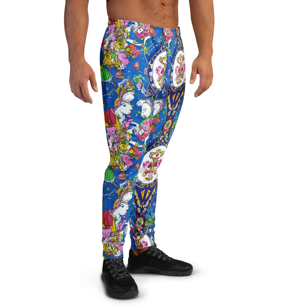 Galactic Masquerade on Men's Joggers — Right