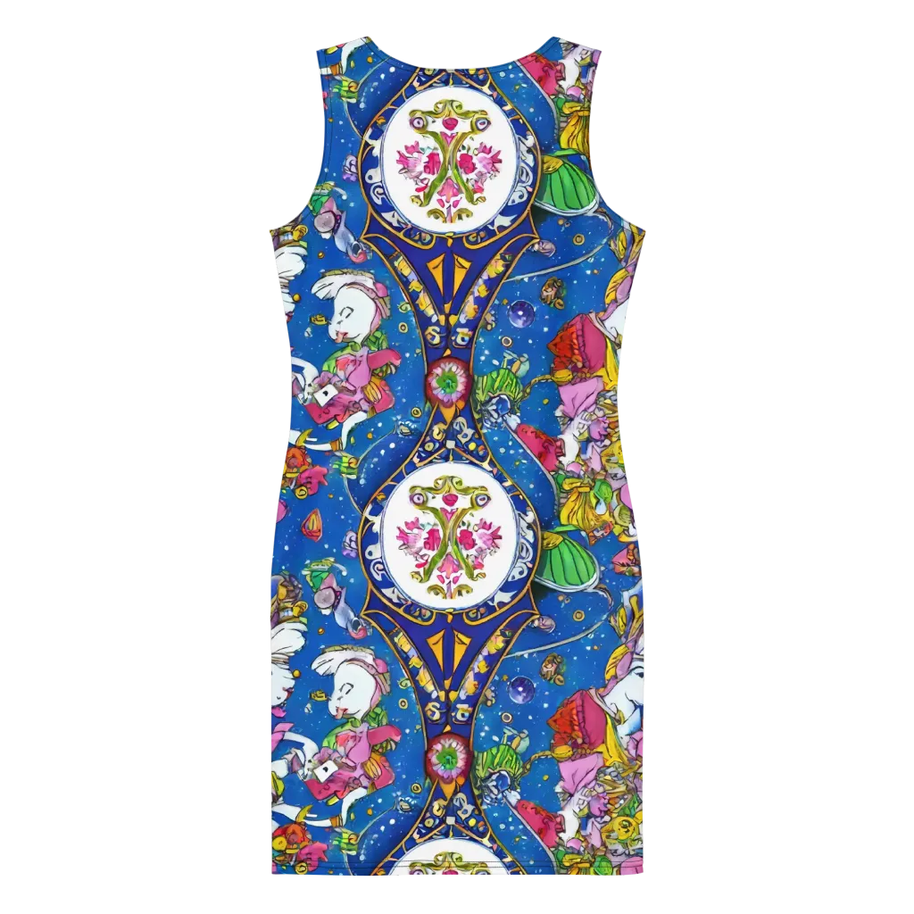 Galactic Masquerade on Bodycon Dress — Back