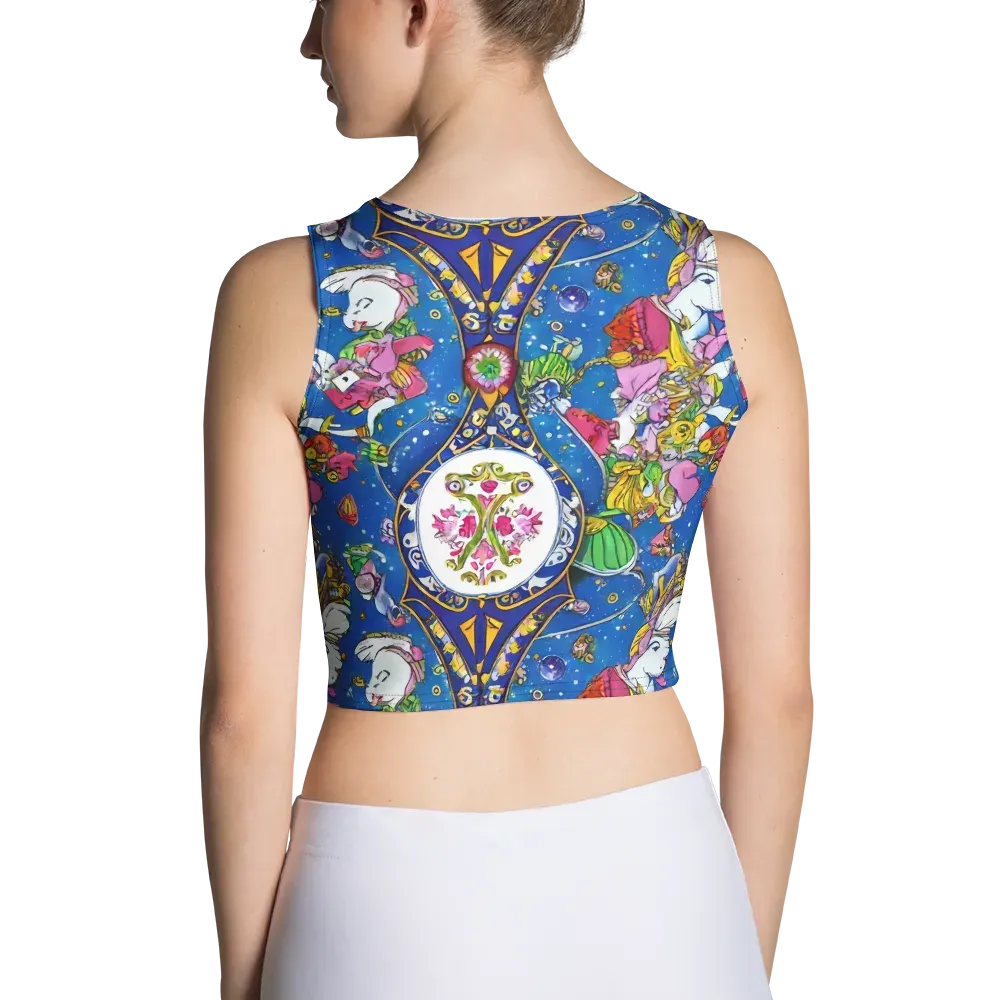 Galactic Masquerade on Crop Top — Back