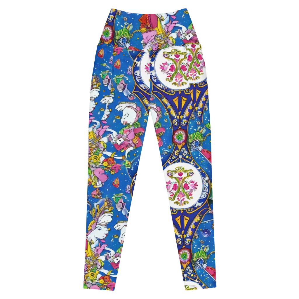 Galactic Masquerade on Leggings with Pockets — Front