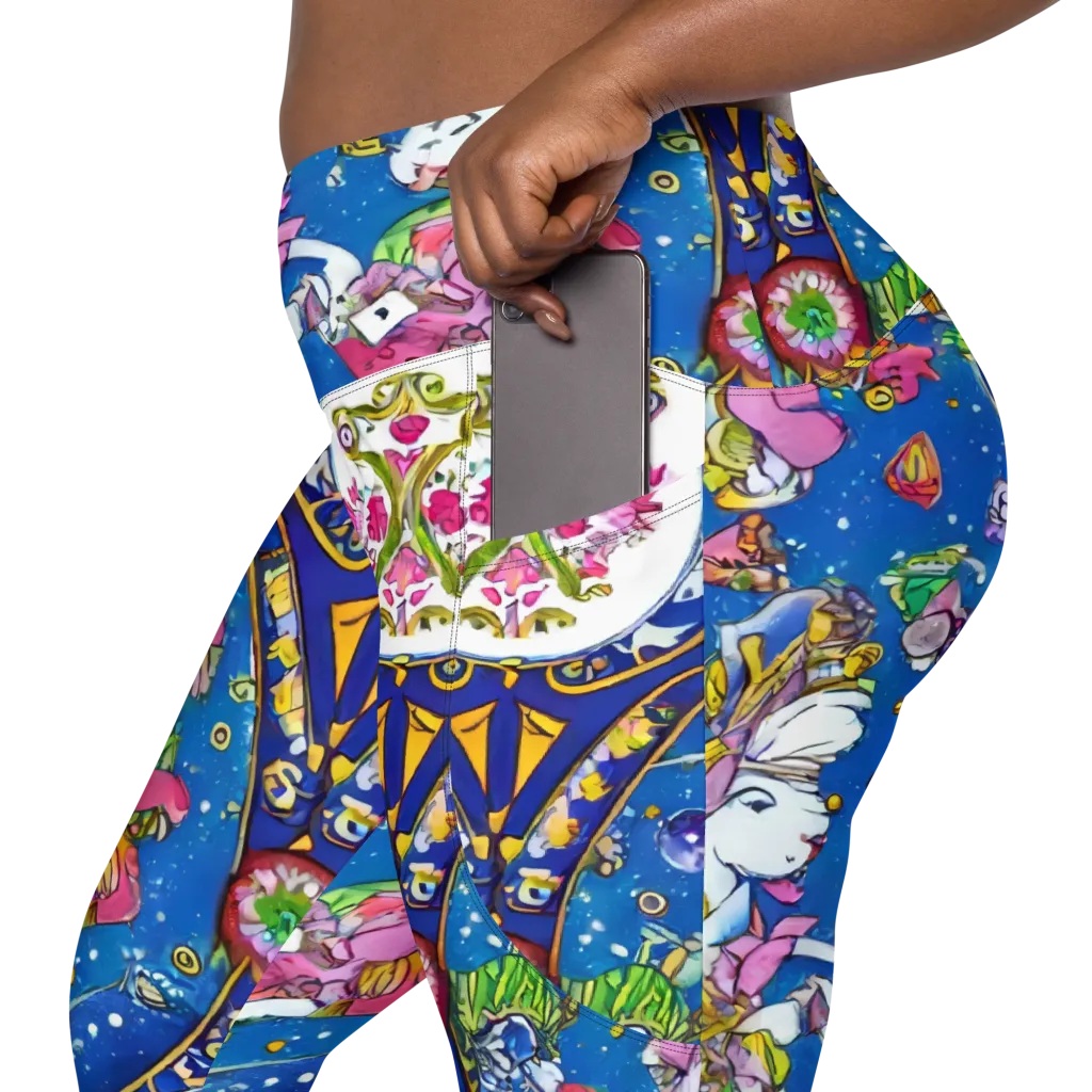 Galactic Masquerade on Leggings with Pockets — Product details 2