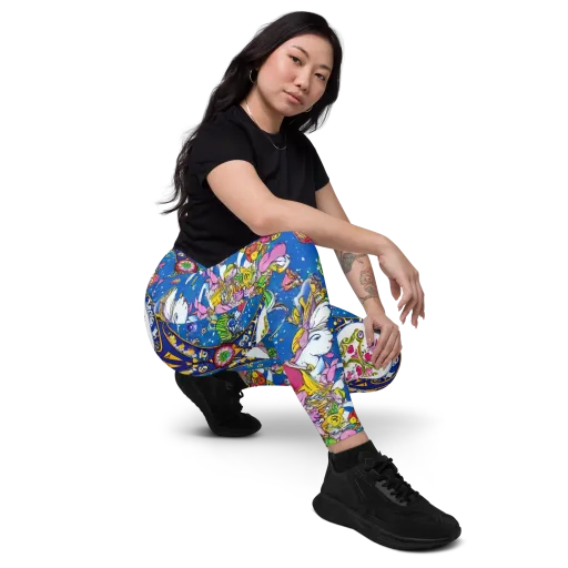 Galactic Masquerade on a Leggings with Pockets
