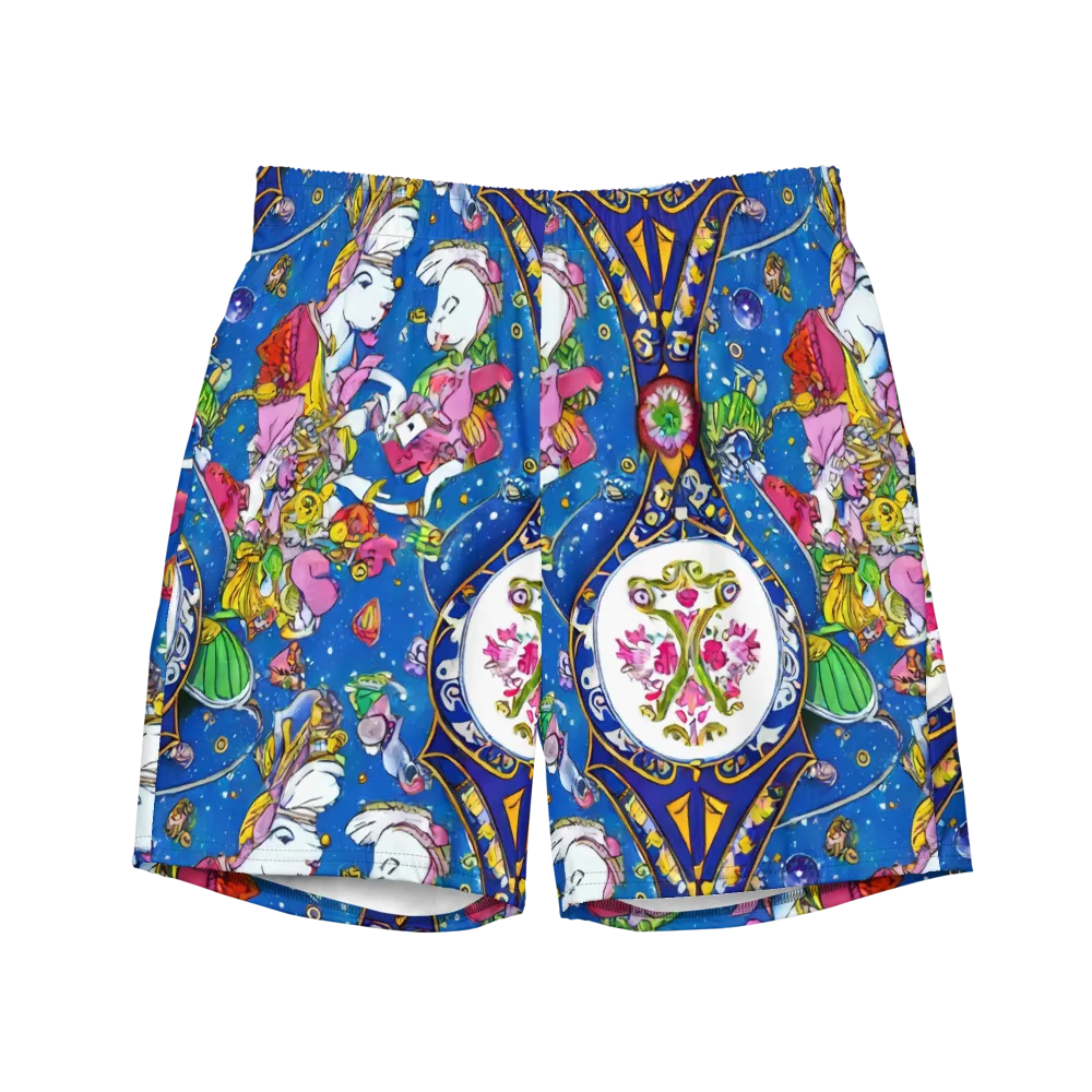 Galactic Masquerade on Swim Trunks — Front