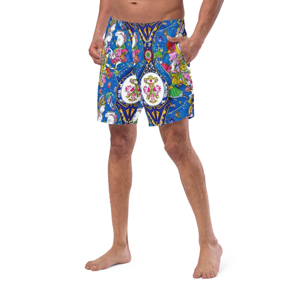 Galactic Masquerade on Swim Trunks — Left Front