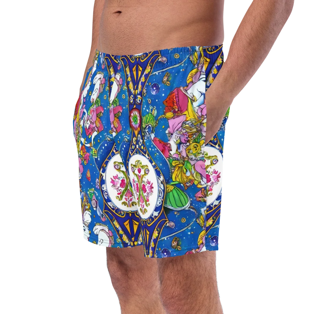 Galactic Masquerade on Swim Trunks — Left Front