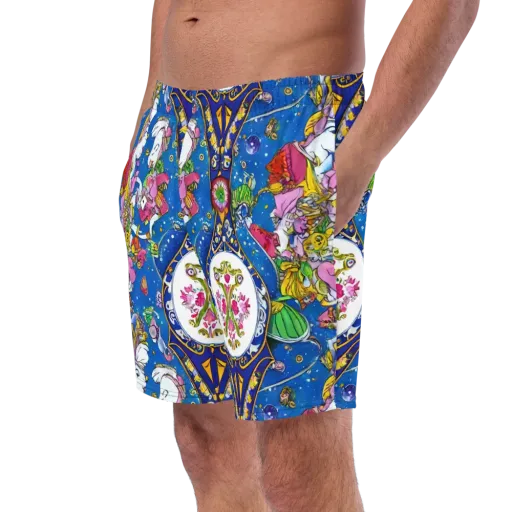 Galactic Masquerade on a Swim Trunks
