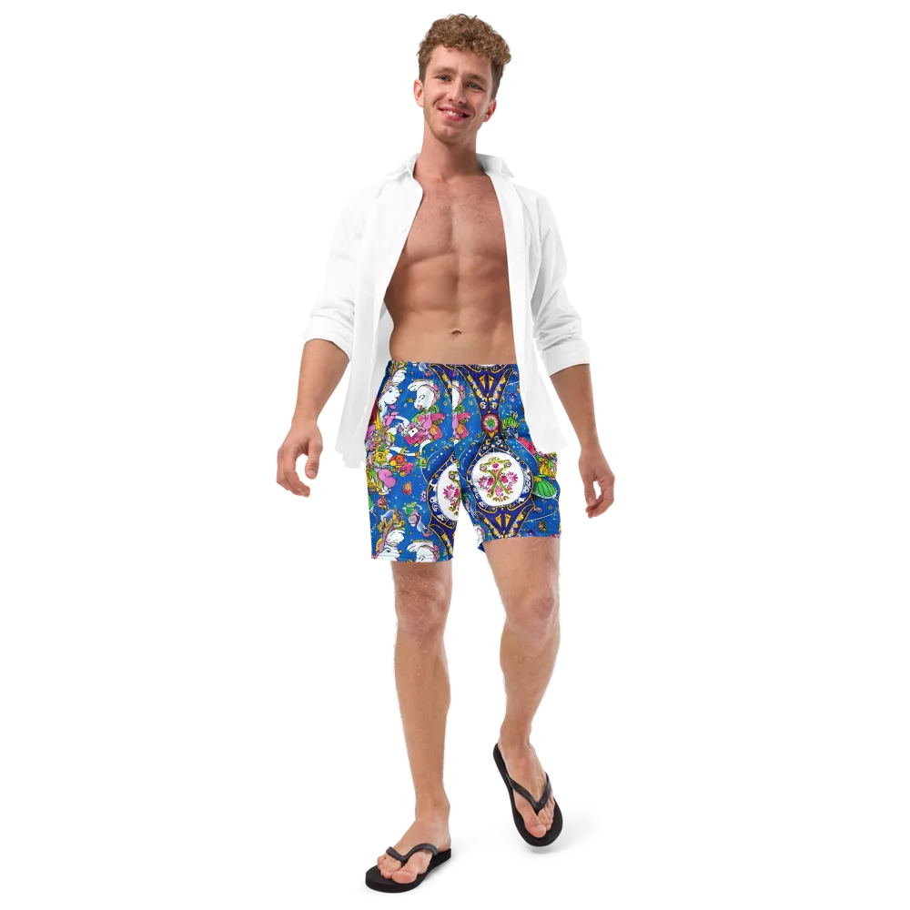 Galactic Masquerade on Swim Trunks — Front