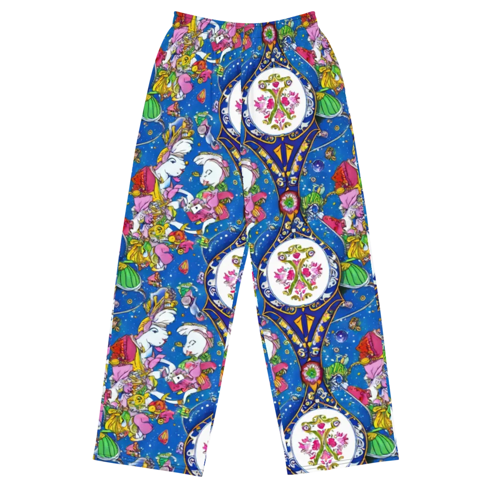 Galactic Masquerade on Wide-Leg Pants — Front