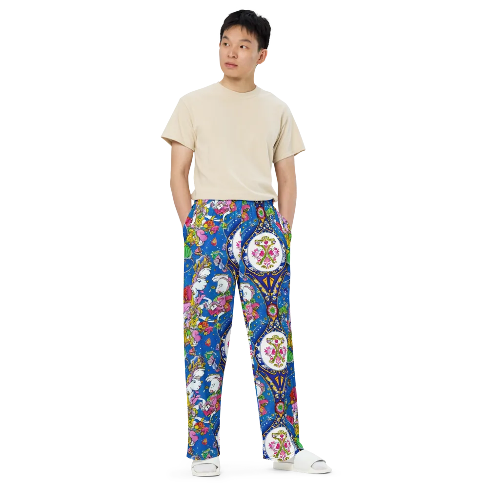 Galactic Masquerade on Wide-Leg Pants — Front