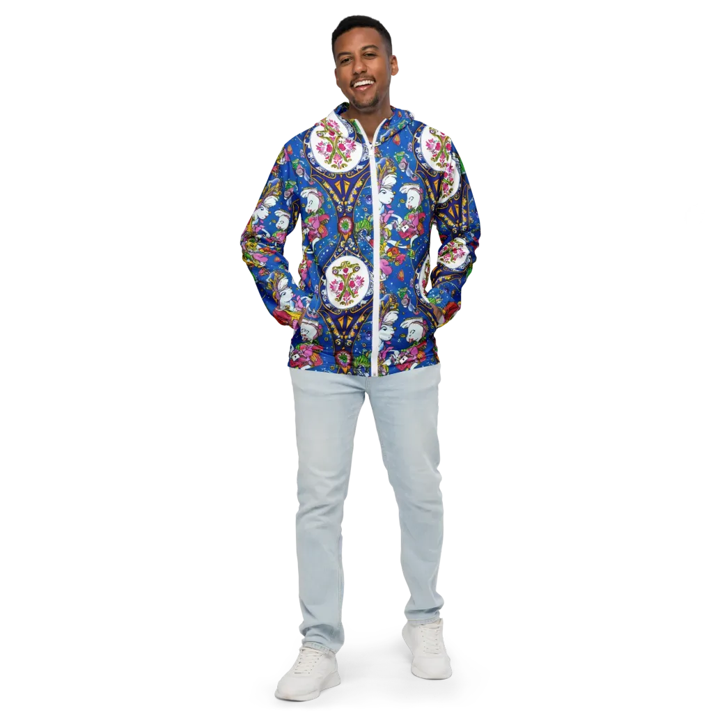 Galactic Masquerade on Men's Windbreaker — Front