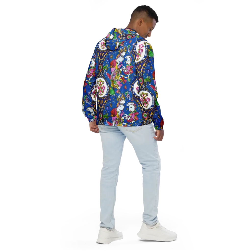 Galactic Masquerade on Men's Windbreaker — Back