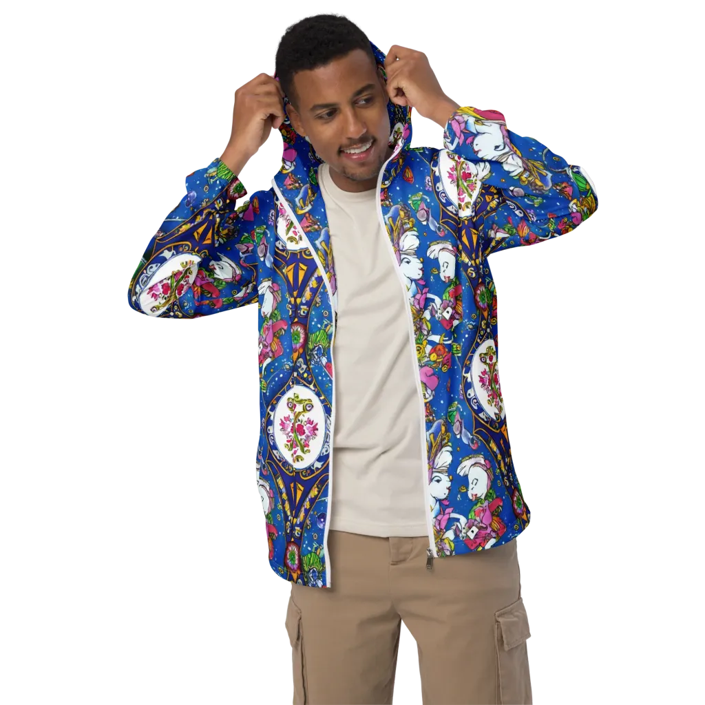 Galactic Masquerade on Men's Windbreaker — Front