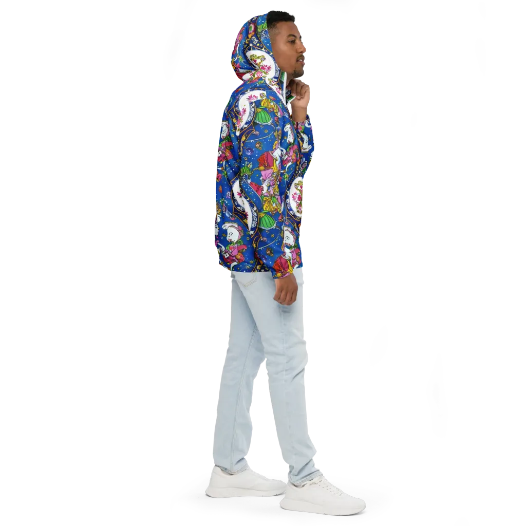 Galactic Masquerade on Men's Windbreaker — Right