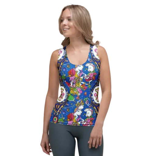 Galactic Masquerade on a Women's Tank Top