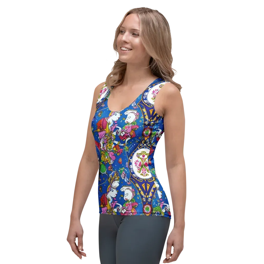 Galactic Masquerade on Women's Tank Top — Left Front