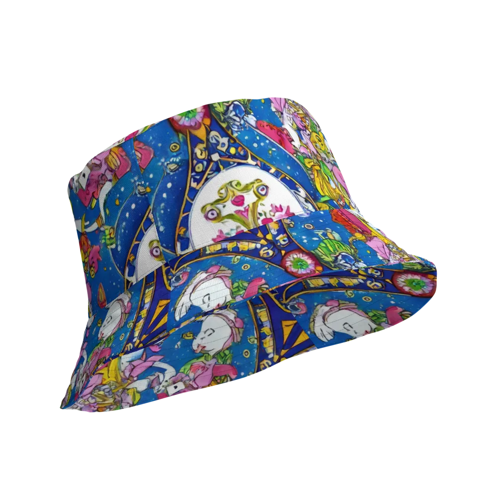 Galactic Masquerade on Reversible Bucket Hat — Product details Outside