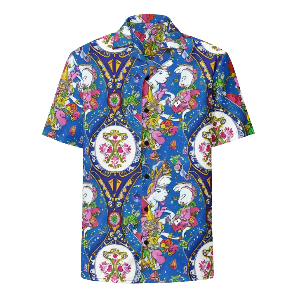 Galactic Masquerade on Button Shirt — Front