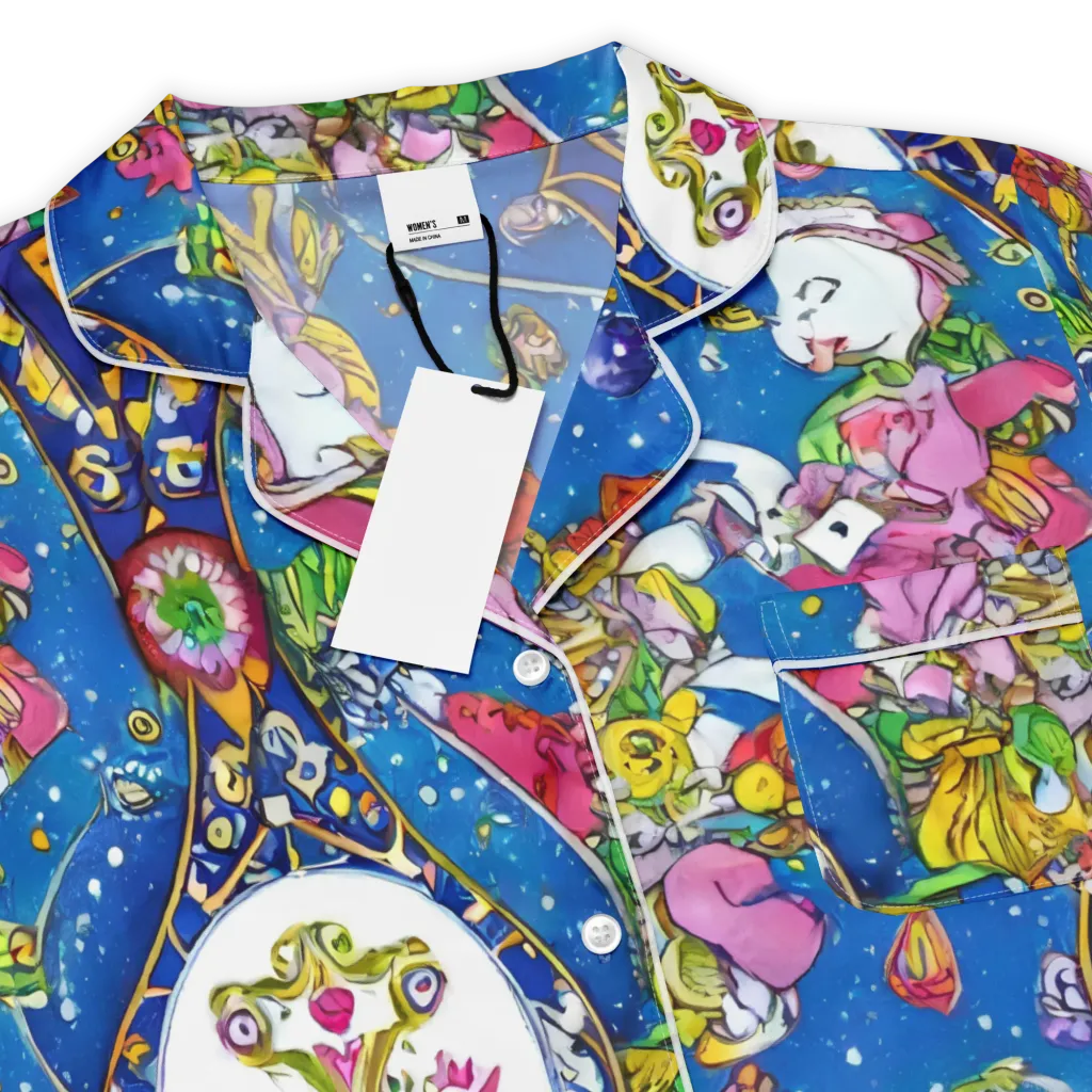 Galactic Masquerade on Women's Short Sleeve Pajama Top — Product details