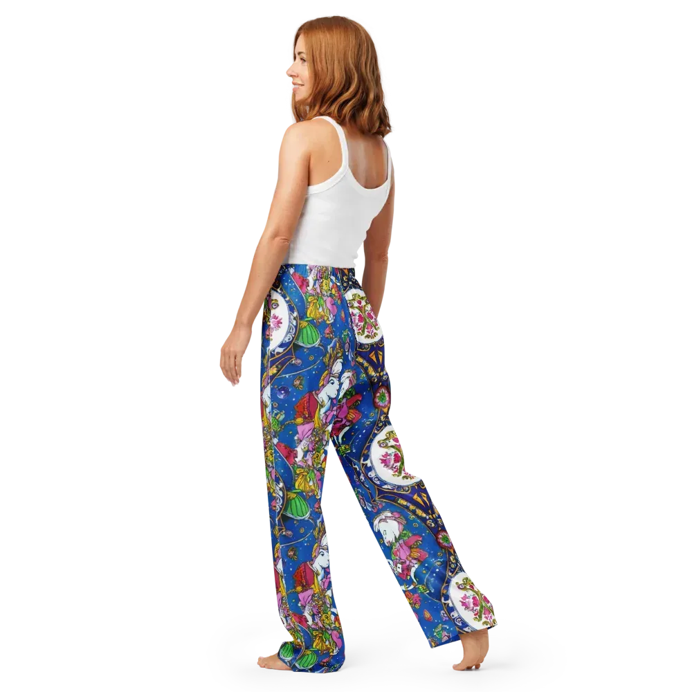 Galactic Masquerade on Women's Pajama Pants — Back