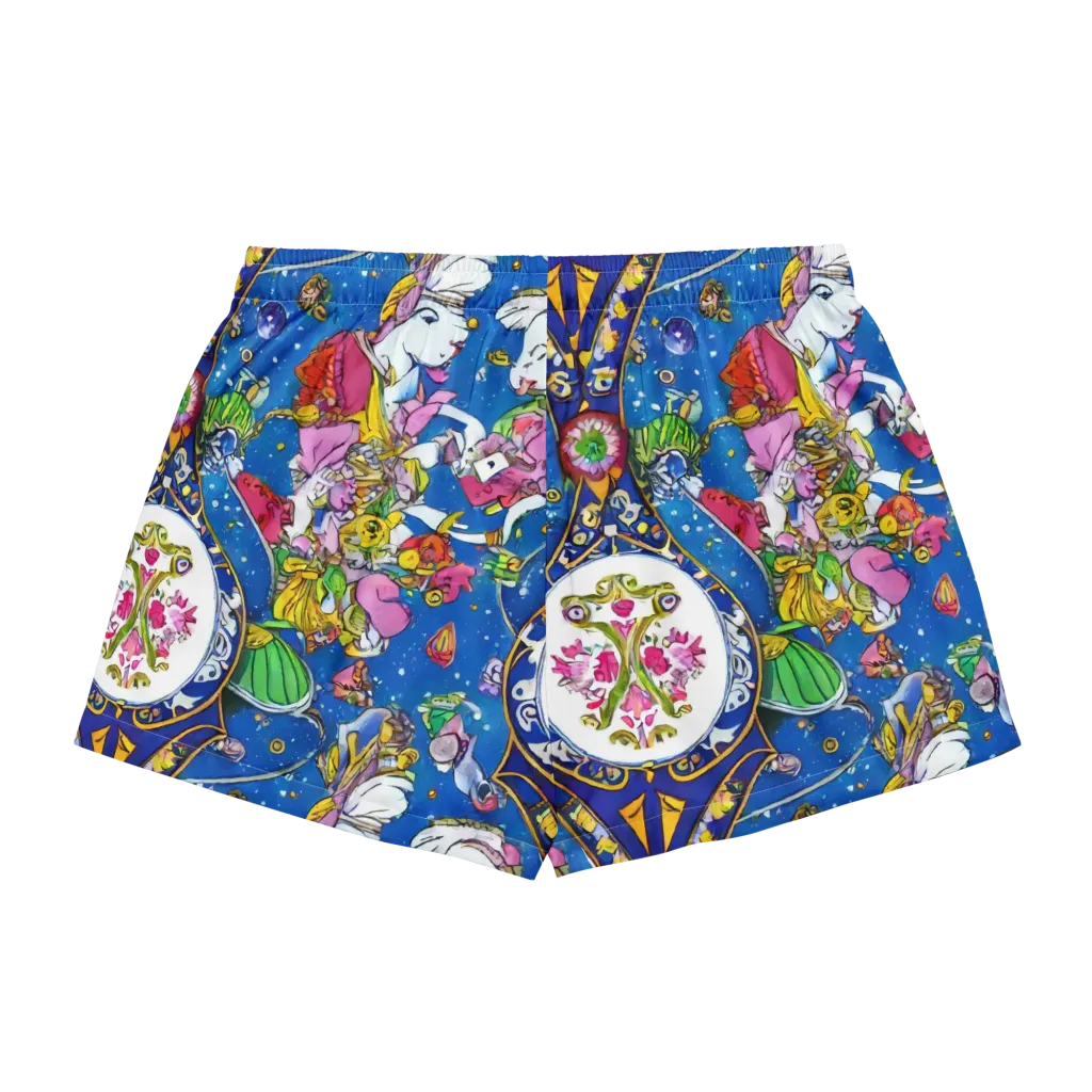 Galactic Masquerade on Women's Pajama Shorts — Back