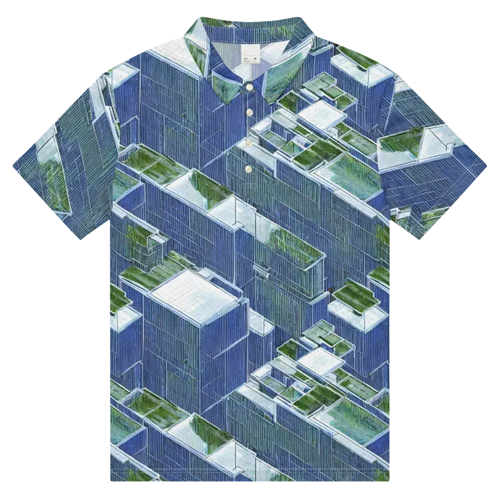 Urban Eden on Men's Slim Fit Polo Shirt — Front