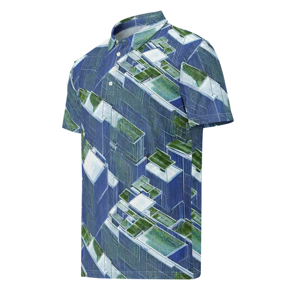 Urban Eden on Men's Slim Fit Polo Shirt — Left Front