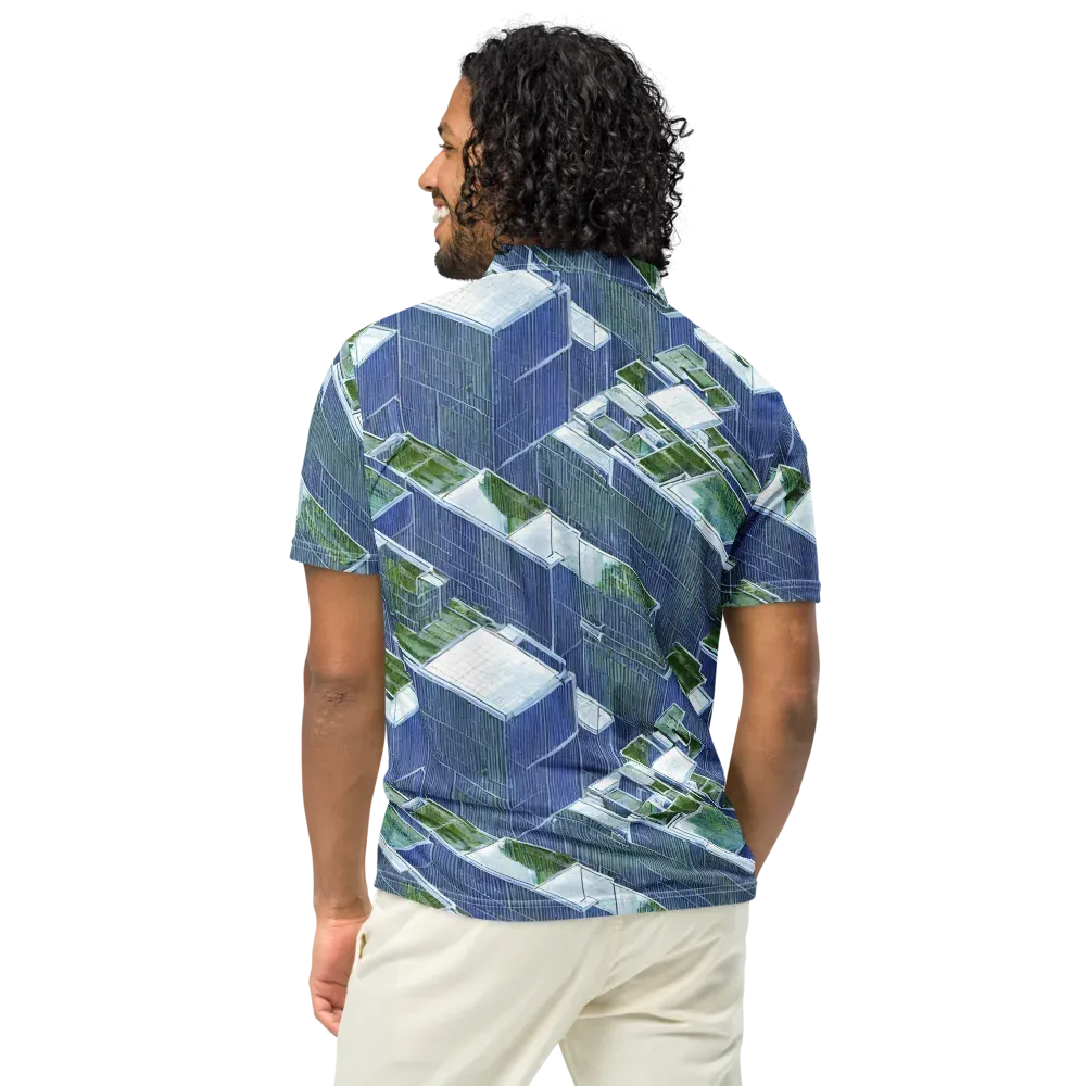 Urban Eden on Men's Slim Fit Polo Shirt — Back