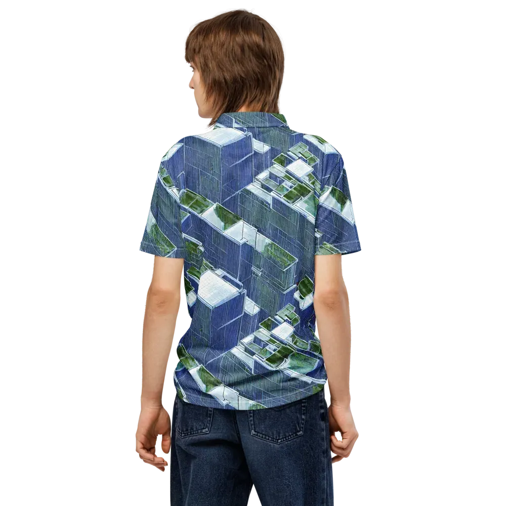 Urban Eden on Men's Slim Fit Polo Shirt — Back