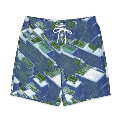 Urban Eden on a Men's Board Shorts