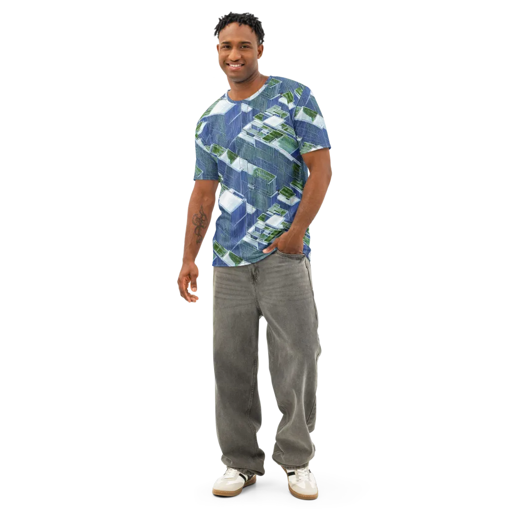 Urban Eden on Men's Cotton Crew Neck T-Shirt — Front